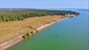 Novosibirsk 4k drone Новосибирск с высоты птичьего полета, Боровое, обрыв