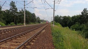 ВСТРЕЧА ДВУХ ЭЛЕКТРОПОЕЗДОВ ЭП2Д НА КАЗАНСКОМ НАПРАВЛЕНИИ! 7.07.2022.
