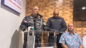 RUEDA DE PRENSA DEL NUEVO DIRECTOR DE LA POLICÍA NACIONAL  EN BONAO TITO TEJADA TEJADA.