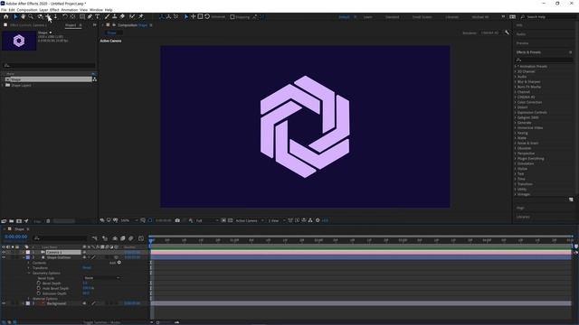 3D Rotating Logo in After Effects