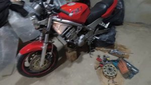 НекроНЕЙКЕД - Honda CB-1 (CB400F) /Дефектовка рулевой / Снятие колёс и смена резины / Часть 2