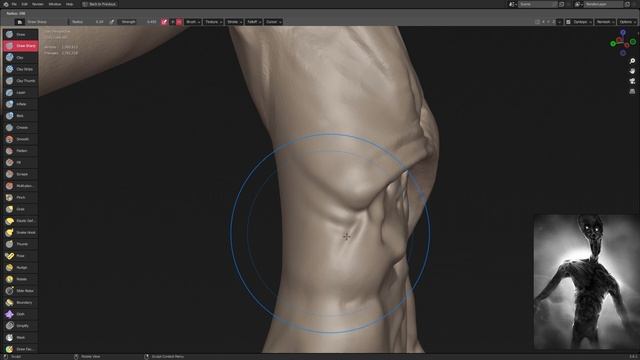 Blender - CREATURE sculpting from concept / TIMELAPSE смотреть онлайн