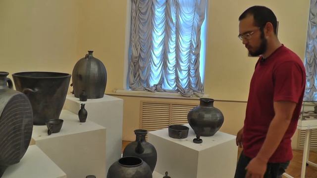 Открытие выставки чернолощеной керамики в Ярославле