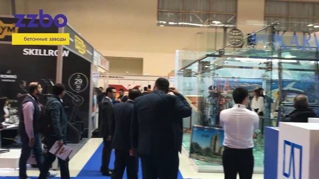 "WorldBuild Baku 2017". На стенде завода ZZBO двухвальный бетоносмеситель БП-2Г-375