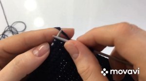 ? Мужской шарф, вязание спицами из пуха норки и козьего пуха. Простой способ. Платочная вязка ?