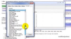 Как в 7zip поменять язык интерфейса на русский