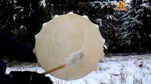 Бубен шамана медведь пермский звериный стиль