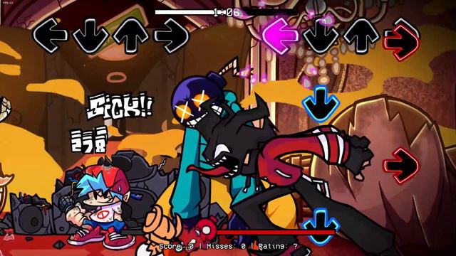 Friday Night Funkin' - Tabi vs Whitty & Agoti (Genocide Battle) - Vs. Tabi Mod смотреть онлайн