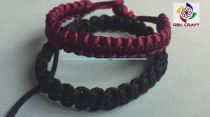 Браслет из атласной нити,