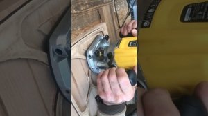 Менажница ручным фрезером по шаблону