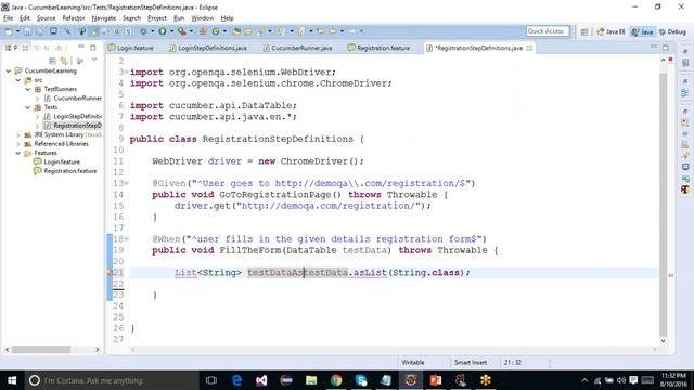 Cucumber in Java - Class 10 смотреть онлайн