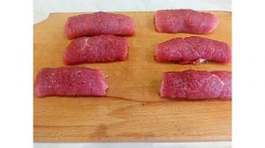 Вкуснейшие рулетики из говядины "Пальчики"