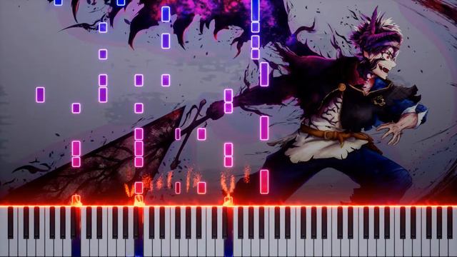 Black Clover - Black Catcher (Piano Tutorial on Synthesizer) смотреть онлайн