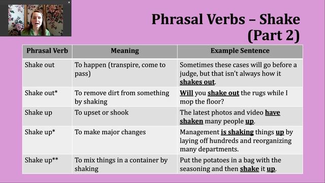 Verb of the Day - Shake смотреть онлайн