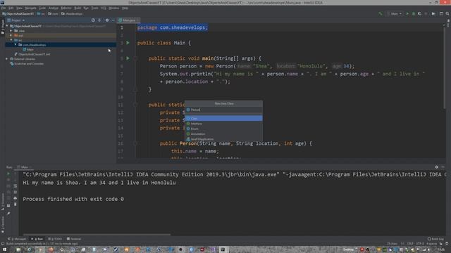 Beginner Java Tutorial on Objects and Classes смотреть онлайн
