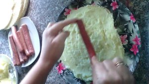 Закуска из вафельных коржей с картошкой.Блюда из картошки.