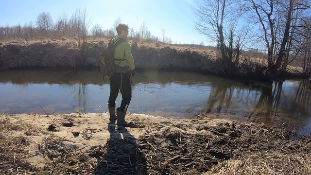 Ручьевая форель в конце марта