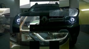 Установка би ксеноновых линз на Renault Duster 2015