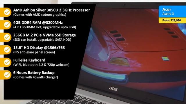 Top 5 Best Laptops Under ₹30000 ⚡️ in 2022 // Best Budget Laptop for Students, Coding & Programming