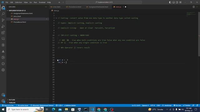 Lec 15 # Exploring Multiple Assignment and Compound Assignment Operators in JavaScript
