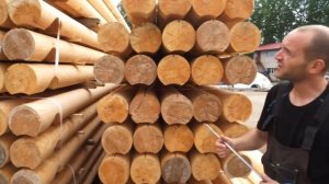 Оцилиндрованное бревно. Размеры, форма, лунный паз.