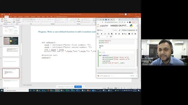 Hands-on Python Programming- Session 3|| By Dr. Rizwan Alam