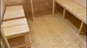 Баня "Викинг" размером 6х2,4 с пристройкой 1,5х2,4