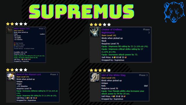 Phase 3 Loot Guide - Black Temple & Mt Hyjal - Feral Druid смотреть онлайн