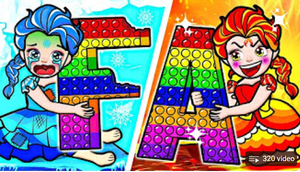 Paper Dolls Dress Up - Love Story Rapunzel vs Adam Rainbow Dress - DIY Dresses Handmade