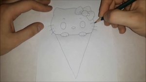 Рисуем Hello Kitty вместе! Как нарисовать Hello Kitty? HOW TO DRAW HELLO KITTY #drawings