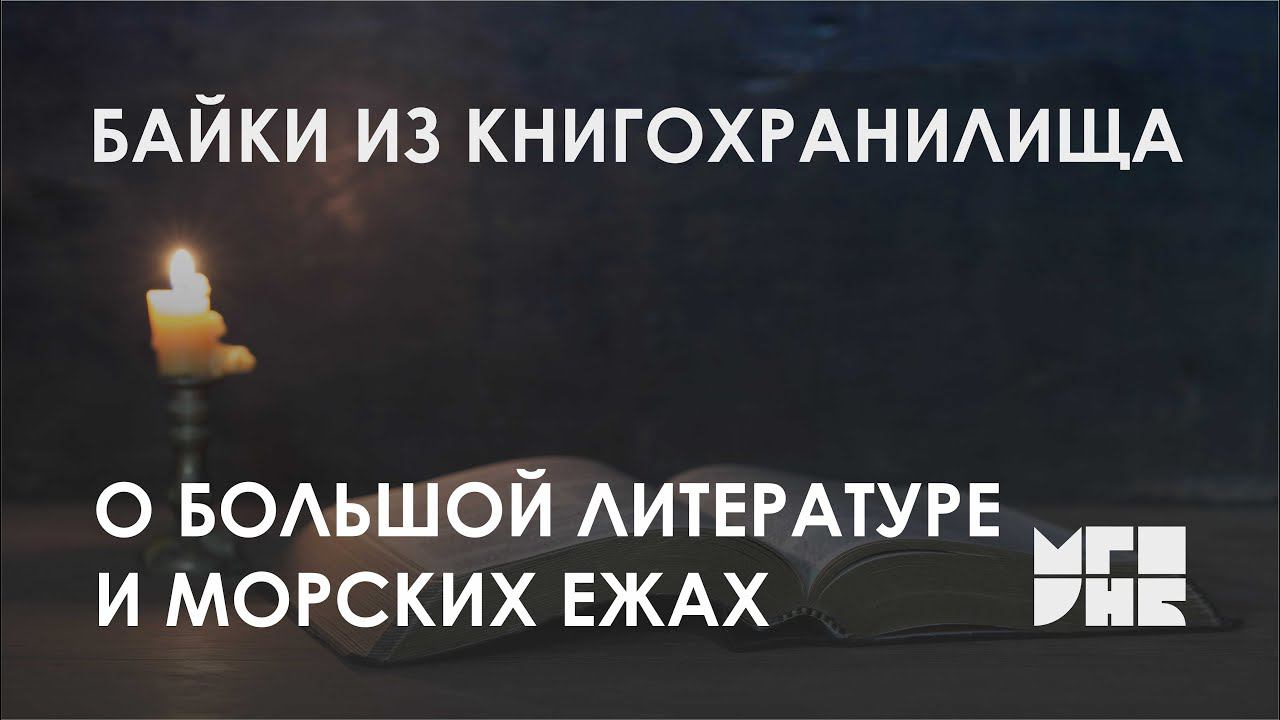 Байки из книгохранилища: «О большой литературе и морских ершах»