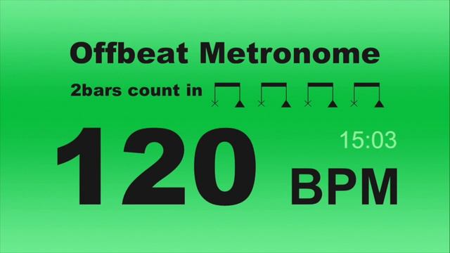 Offbeat Metronome BPM=120 смотреть онлайн