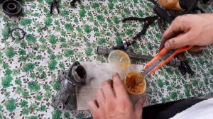 Ремонт триммера, сборка нижнего редуктора