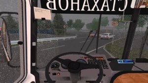 Omsi 2 ПАЗ 32054 ГБО карта МОГЭС, уровень топлива чучуть на донышке