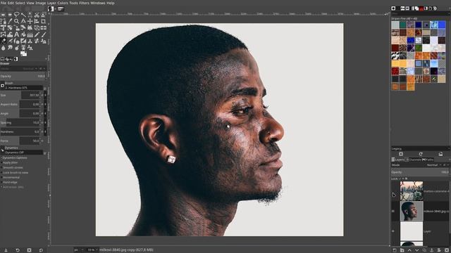 Gimp 2.10.8 - Double Exposure Effect смотреть онлайн
