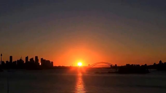 Фантастический закат в Сиднее, Австралия Timelapse смотреть онлайн