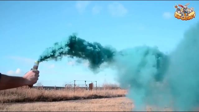 Факел дымовой - цветной дым зеленый ФДЧ(з) смотреть онлайн