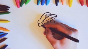 Как нарисовать героя игры Супер Марио. Mario Party 9. All Mini-Games. how to draw super Mario