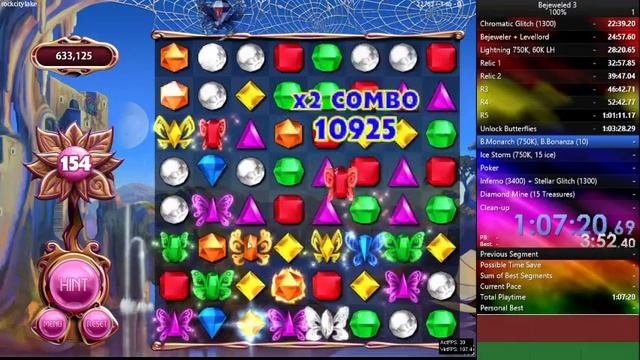 Bejeweled 3 100% (every Badge) In 2:14:02 (New Mic)