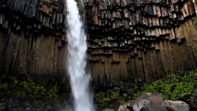 Svartifoss: The Basalt Column Waterfall In Iceland смотреть онлайн