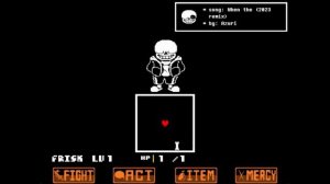 Undertale Pacifist Sans Survival Fight + NO HIT