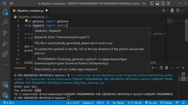 Python Modules (Part-1) --- Python Programming for Engineers смотреть онлайн
