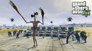 СИРЕНОГОЛОВЫЙ ПРОТИВ ПОЛИЦИИ КТО СИЛЬНЕЙ В ГТА 5 МОДЫ SIREN HEAD VS POLICE ИГРЫ ВИДЕО GTA 5 MODS