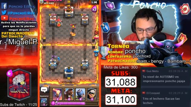 Desafío de aumento - Clash Royale - Multi Torneos, Cofres y Mas - En Vivo y en Español смотреть онлайн