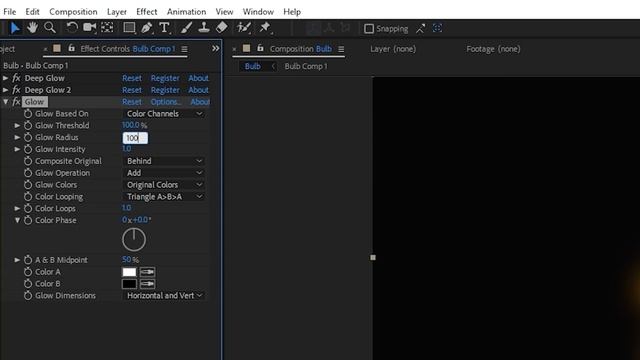 Deep Glow Plugin in After Effects Free Download
