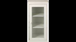 White 3 Shelf Modern Wooden Bookcase With Doors