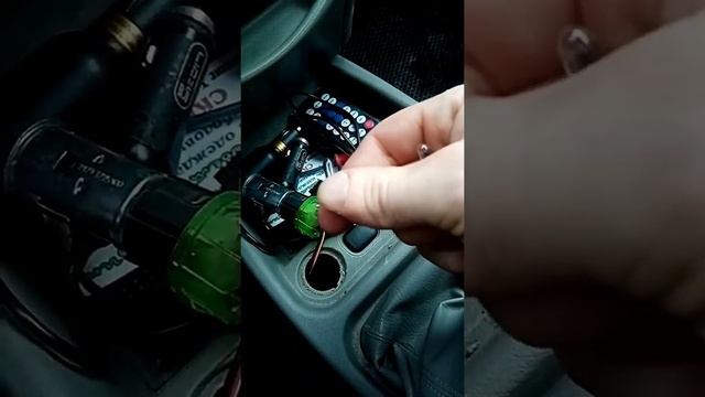 Замена лампы освещения прикуривателя калины