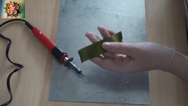 Flower Kanzashi Master Class Hand Made DIY Канзаши мастер класс, заколка с тюльпанами