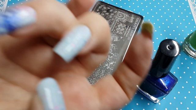 Зимний многослойный стемпинг дизайн ногтей смотреть онлайн