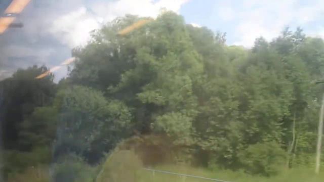 Поезд Ласточка Москва-Нижний Новгород. Приближаемся к станции Усад Клязьма